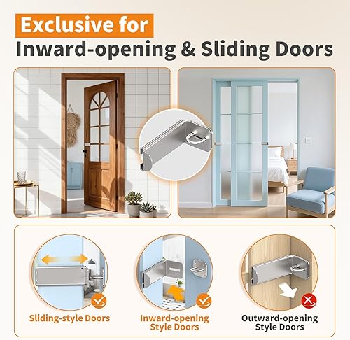 Miniatura 3 de Cerradura de puerta corredera de 90 grados, cerradura de seguridad en ángulo recto de cerrojo, pestillo de puerta apto para granero, jardín, valla