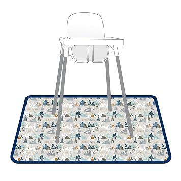 BapronBaby Adventure Awaits Waterproof Splash Mat Catch All Floor Cover