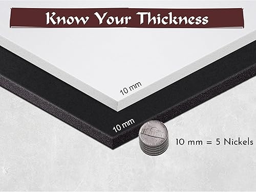 Miniatura 27 de The Foamory - Laminas de espuma de EVA de alta densidad para cosplay y manualidades, 14 x 39 pulgadas, 5/64 pulgadas de grosor