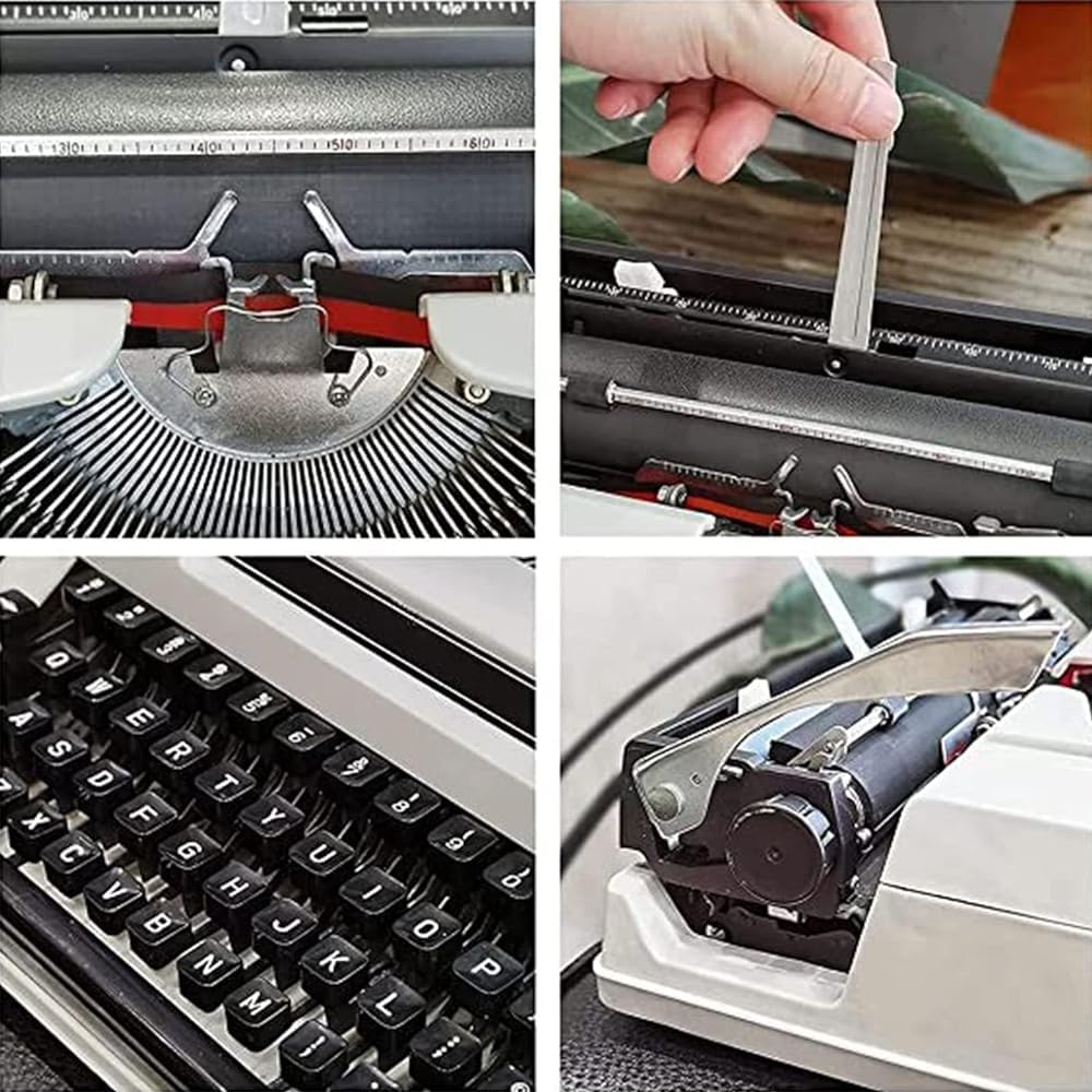 Vintage -Schreibmaschine - Manuelle mechanische Schreibmaschine für Retro inspirierte kostenlose Schreiben, Briefe und Handwerk - tragbares Design für kreative Projekte