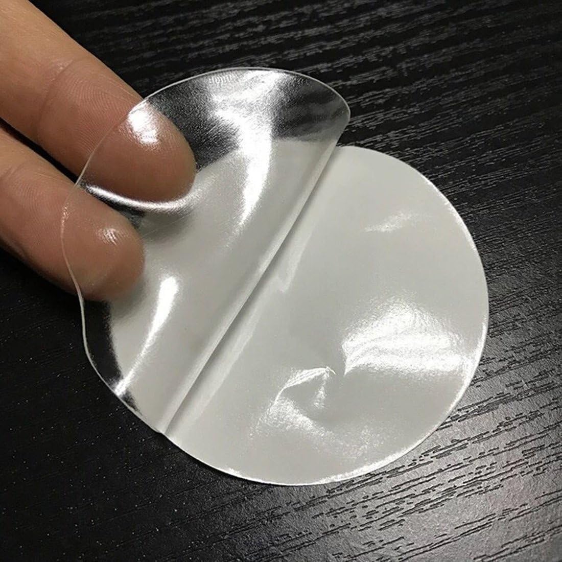 4 Sticky Mounting Pads 1.77 Inches Double Sided Adhesive Wall Mounting Tabs Round Sticky Suction Cup Glue Super Strong for Cameras GPS, Dashboard Toys, Windshield, Tiles, Pictures image 2