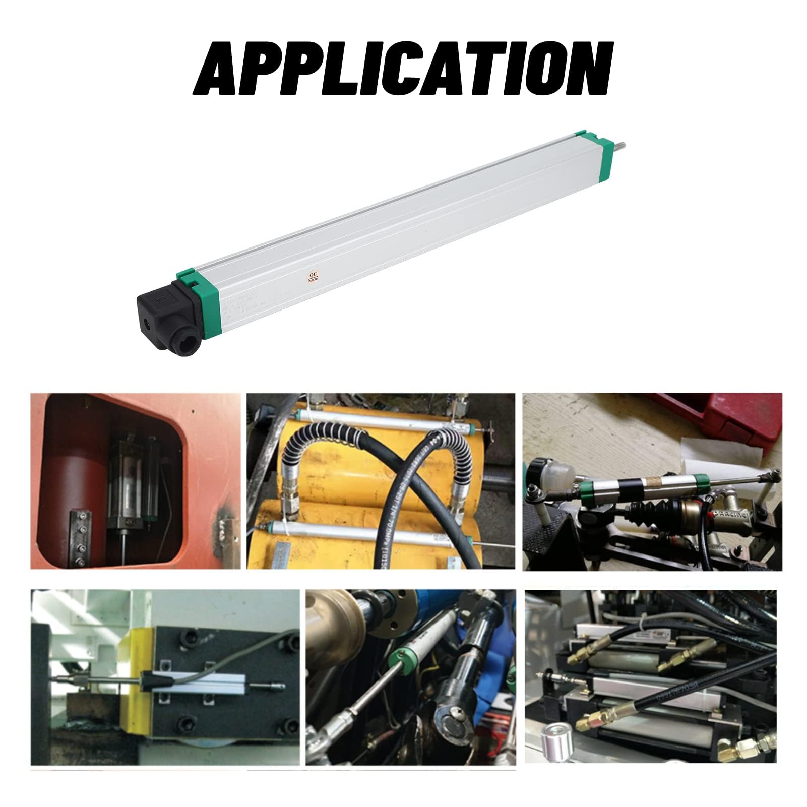 Niveau de Protection IP67 Capteur de Position Linéaire en Acier Inoxydable, Capteur de Déplacement de Tige de Traction de Règle éLectronique de Moulage Par Injection(KTC-300)