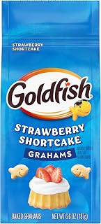 Goldfish Grahams Strawberry Shortcake Flavored Baked Snack Crackers, 6.6 Oz Bag