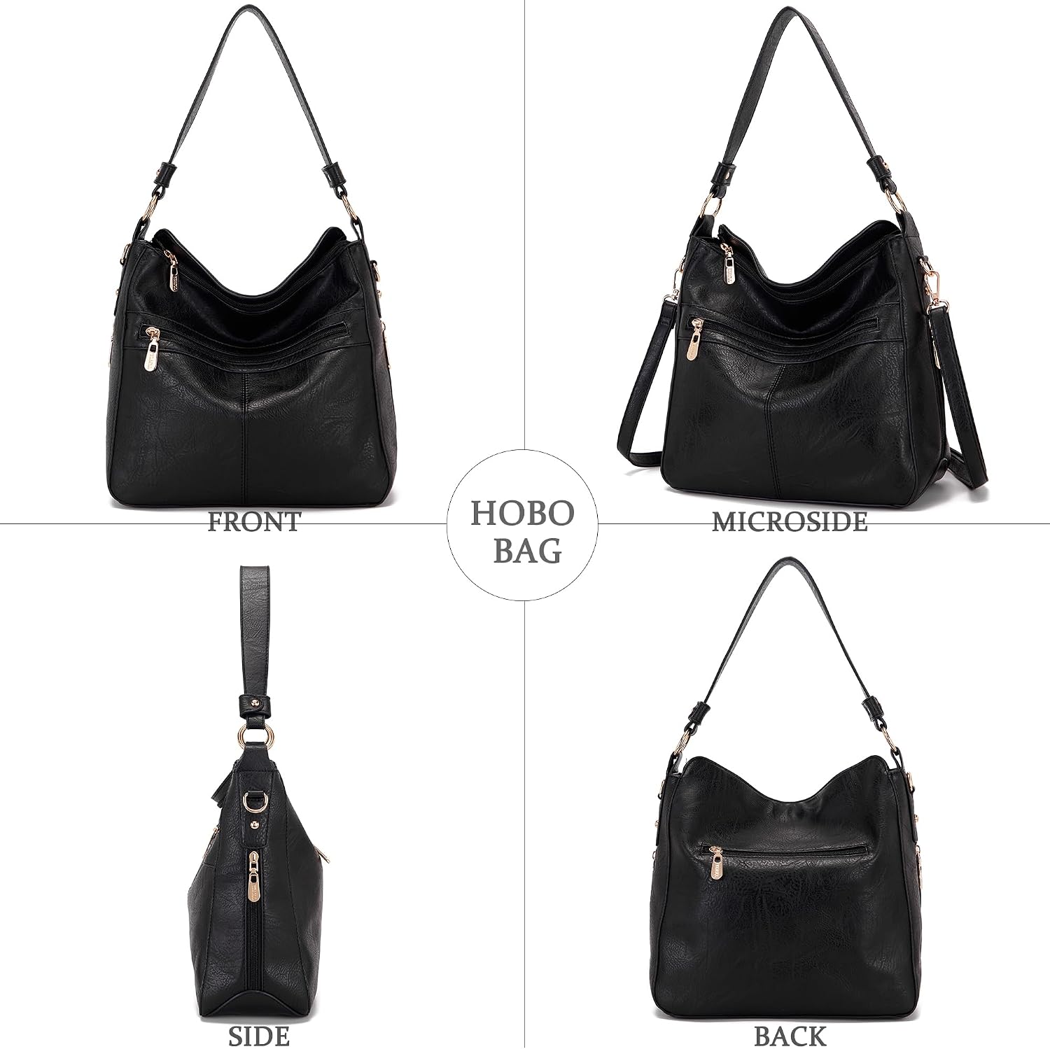 Women Large Crossbody Bags Ladies Satchel Shoulder Handbags Purse and Wallet Set for Women Totes Hobo Purses