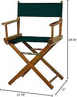 Vista 237 de Casual Home - Silla de director de 30 in, marco blanco, con lona color blanco, altura de barra