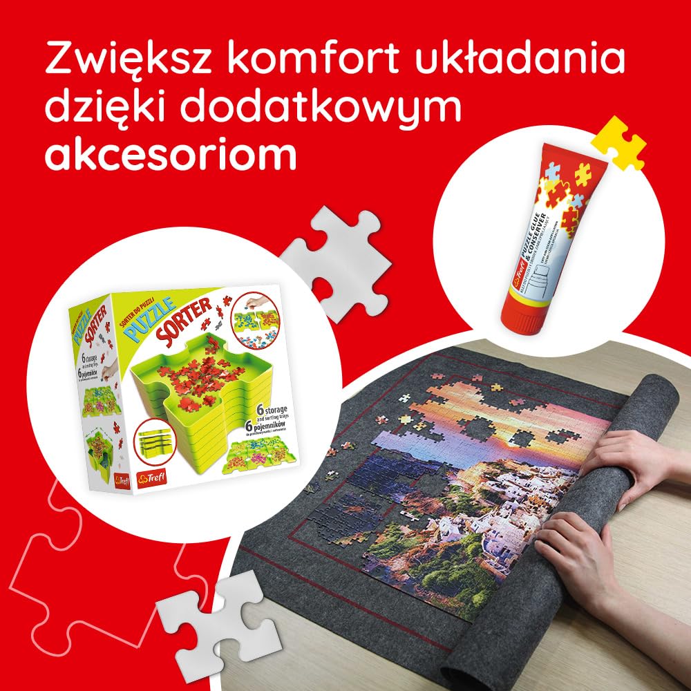 Trefl - Puzzle 2w1: Kosmos i Kryształy - 2 x 500 Elementów - Zestaw Dwóch Układanek, DIY, Kreatywna Rozrywka, dla Dorosłych i Dzieci od 10 lat