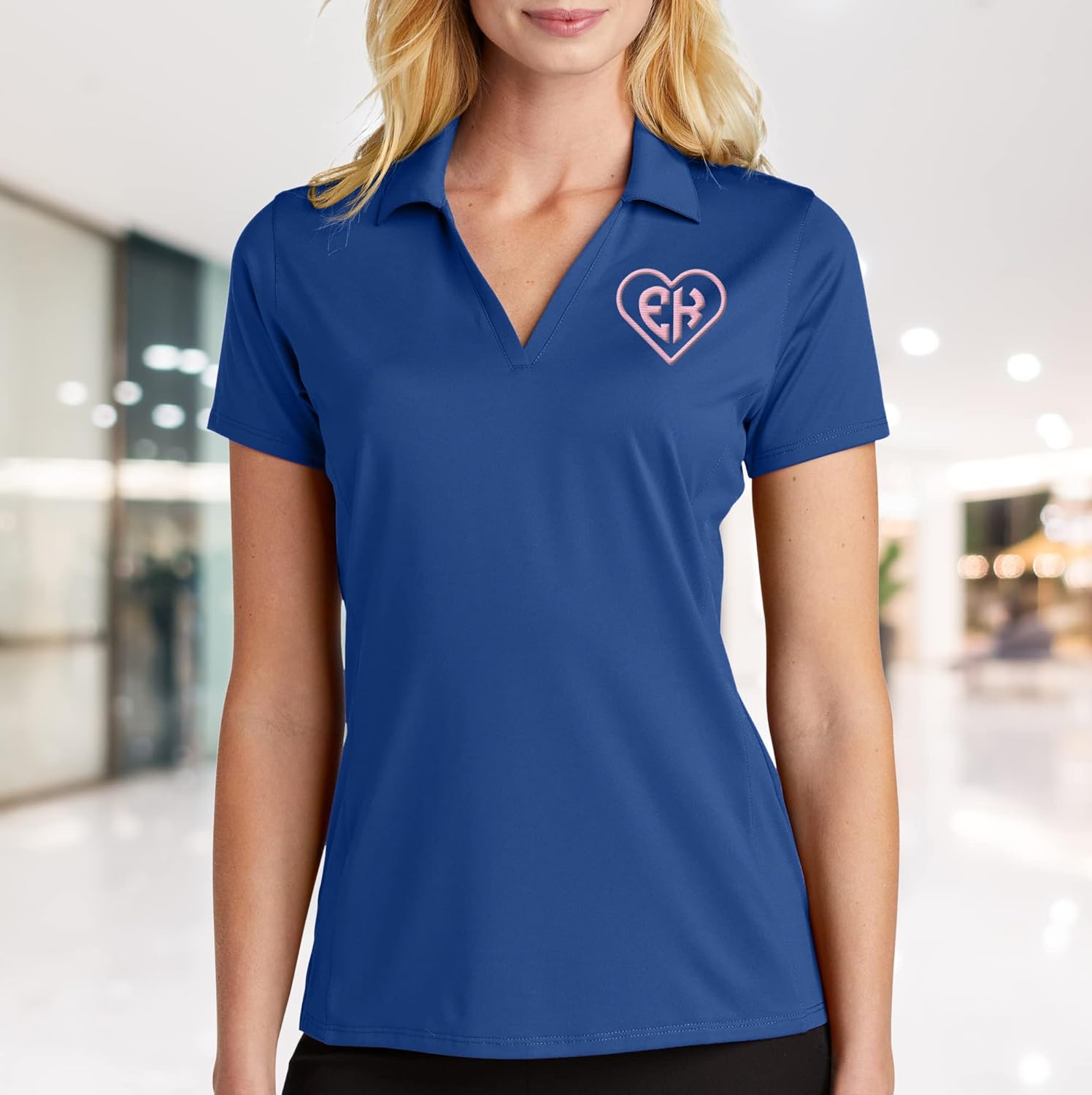 Womens Custom Polo Shirt Personalized Embroidered Sport Polo Shirt for Ladies - Image 3