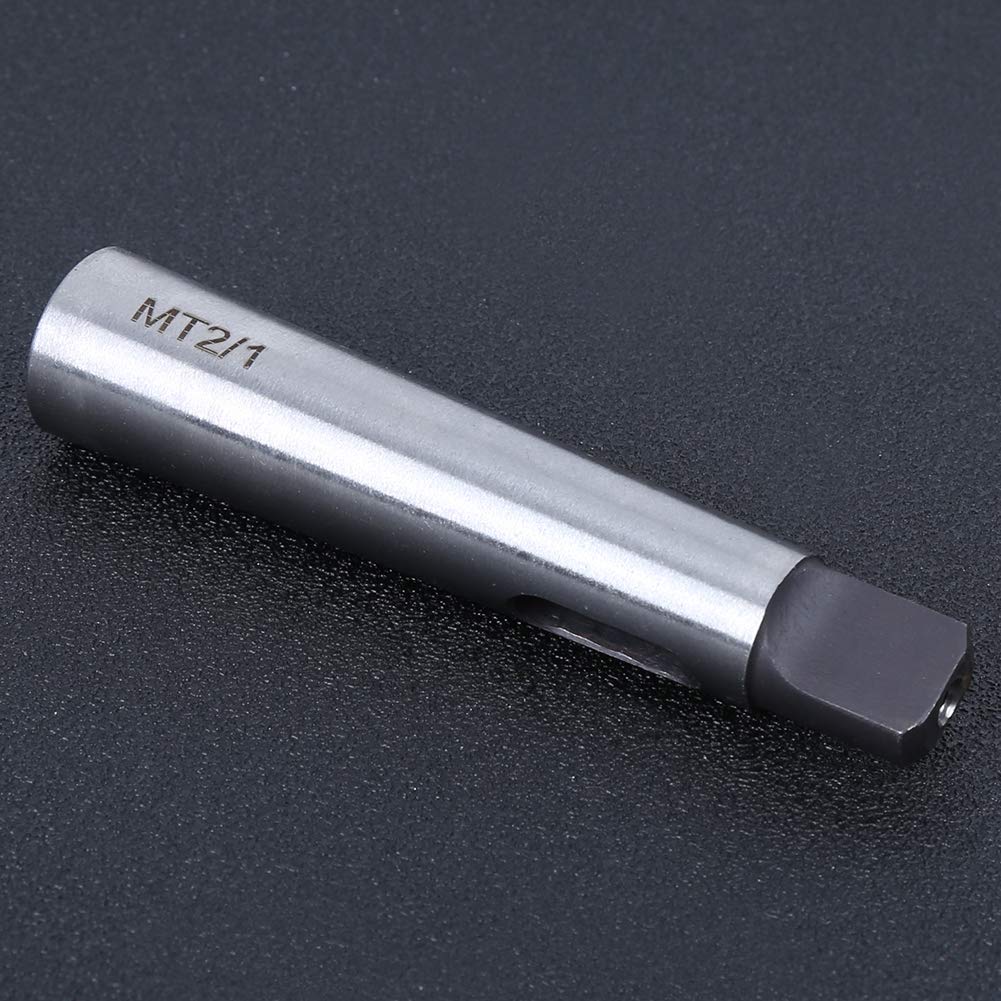 Mandrino per trapano MT1, adattatore di riduzione del cono Manicotto per trapano Argento Elevata durezza Resistenza all'usura da MT2 a MT1