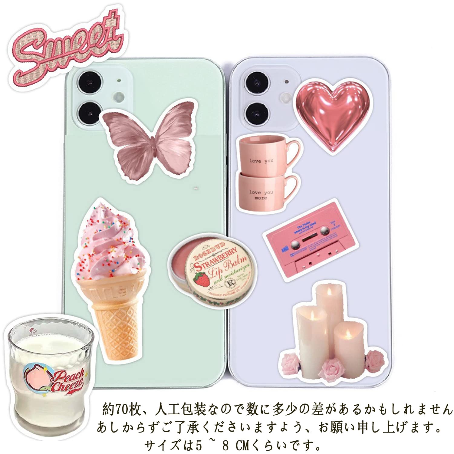 海外 韓国 作家 人物 ステッカー シール 350枚 セット コラージュ 装飾 flakeseal0049_3.jpg