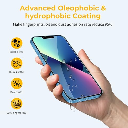 Miniatura 178 de UNBREAKcable Paquete de 3 protectores de pantalla para iPhone 12 / iPhone 12 Pro, vidrio templado doble inastillable [fácil instalación] [dureza 9H]