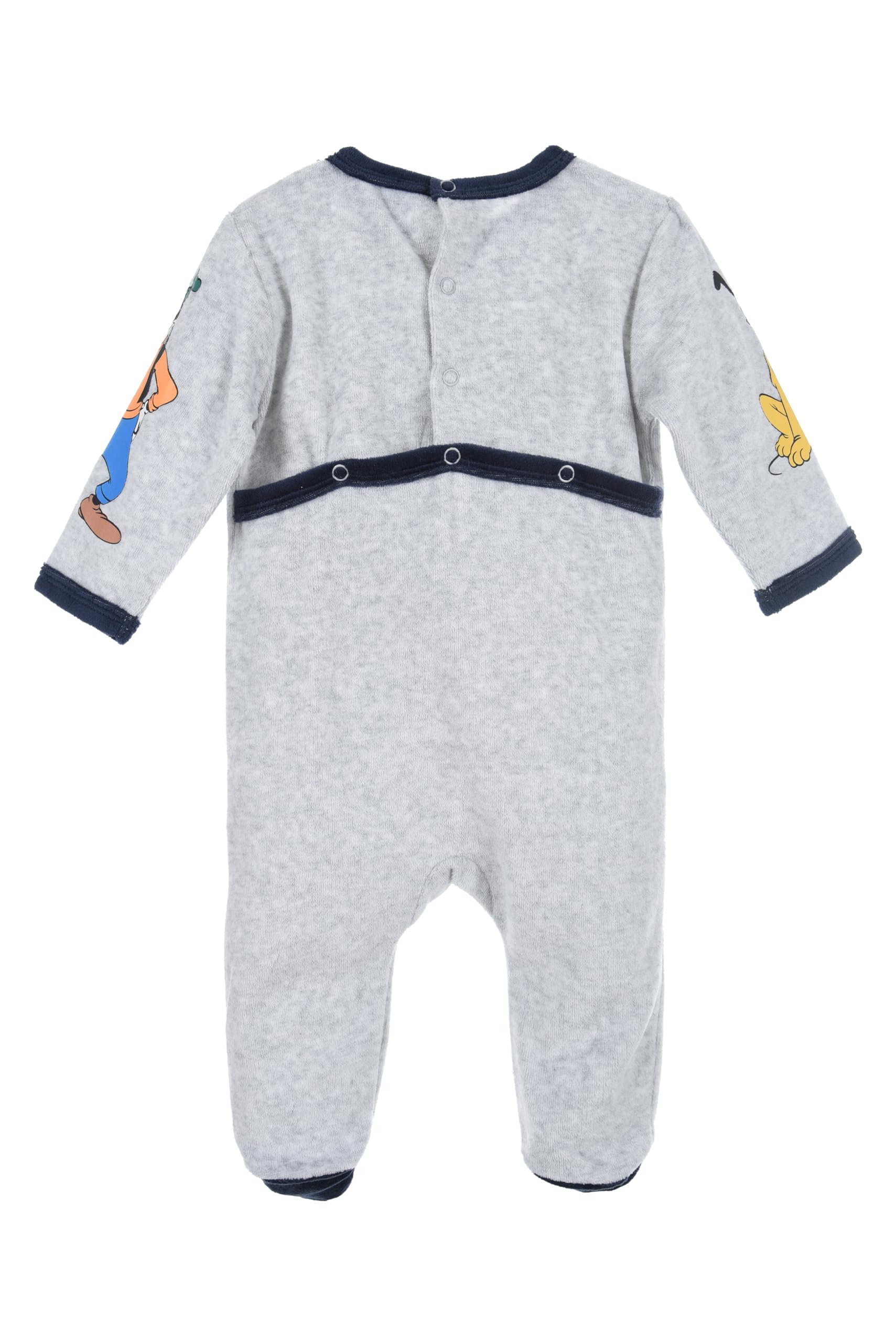 Disney Mickey Mouse Strampler aus Chenille, 5937, grau, 24 Monate