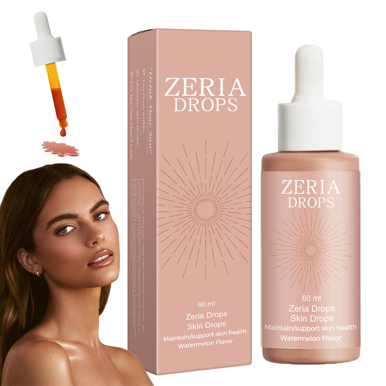 Krople do opalania, 60 ml, krople do naturalnego zwiększenia melaniny, krople brązujące do twarzy i ciała, bezpieczne i skuteczne samoopalacze, długotrwałe opalanie