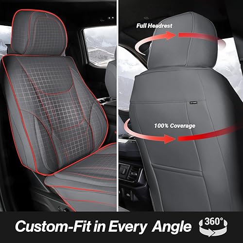 Miniatura 4 de Coverland Fundas de asiento de automóvil personalizadas para asientos delanteros asientos de cubo Chevy Camaro 2016-2024 estilo convertible,