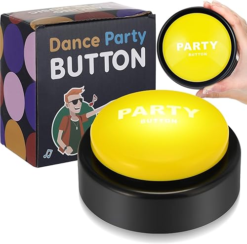 Copkim 2 botones de música para fiesta de baile de los años 30 para el aula, 30 botones de sonido divertidos para juguetes de oficina, regalos