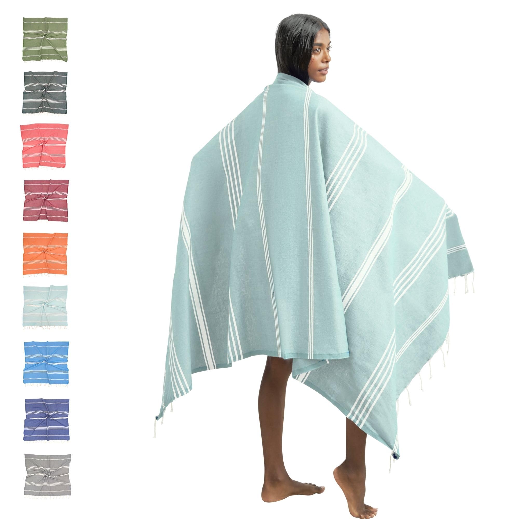 furora HOLIDAY Telo Mare Cotone - Grande 200x100 cm - Ultra Leggero - Asciugatura Rapida | Asciugamano Mare Donna e Uomo: Facile da Pulir - multifunzionale per Spiaggia, Piscina, Viaggio, Outdoor