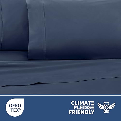 Miniatura 8 de Martex Juego de sábanas Queen de 400 hilos 100% satén de algodón de 4 piezas, 1 sábana bajera, 1 sábana encimera y 2 fundas de almohada, súper