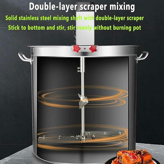 Máquina automática para saltear y mezclar salsas, 40L, 180W miniatura 4