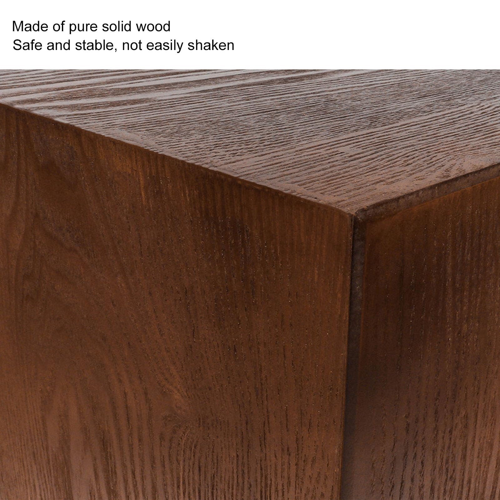 Supporto per giradischi in legno, tavolo per giradischi in vinile con 4 armadietti per contenere 100 album, supporto girevole metà secolo con gambe in legno, mensola per esporre dischi per camera da