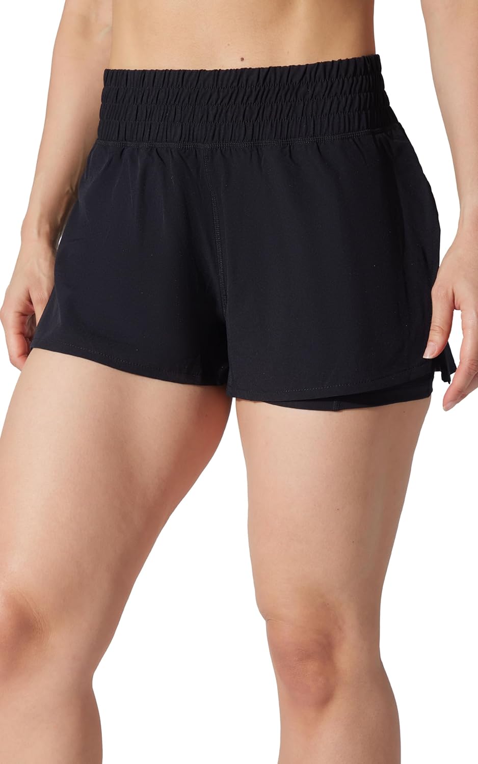 90 Degree By Reflex Lightweight Workout Shorts 2 in 1 Running Yoga Gym Shorts with Inner Biker Short Pockets - Image 4