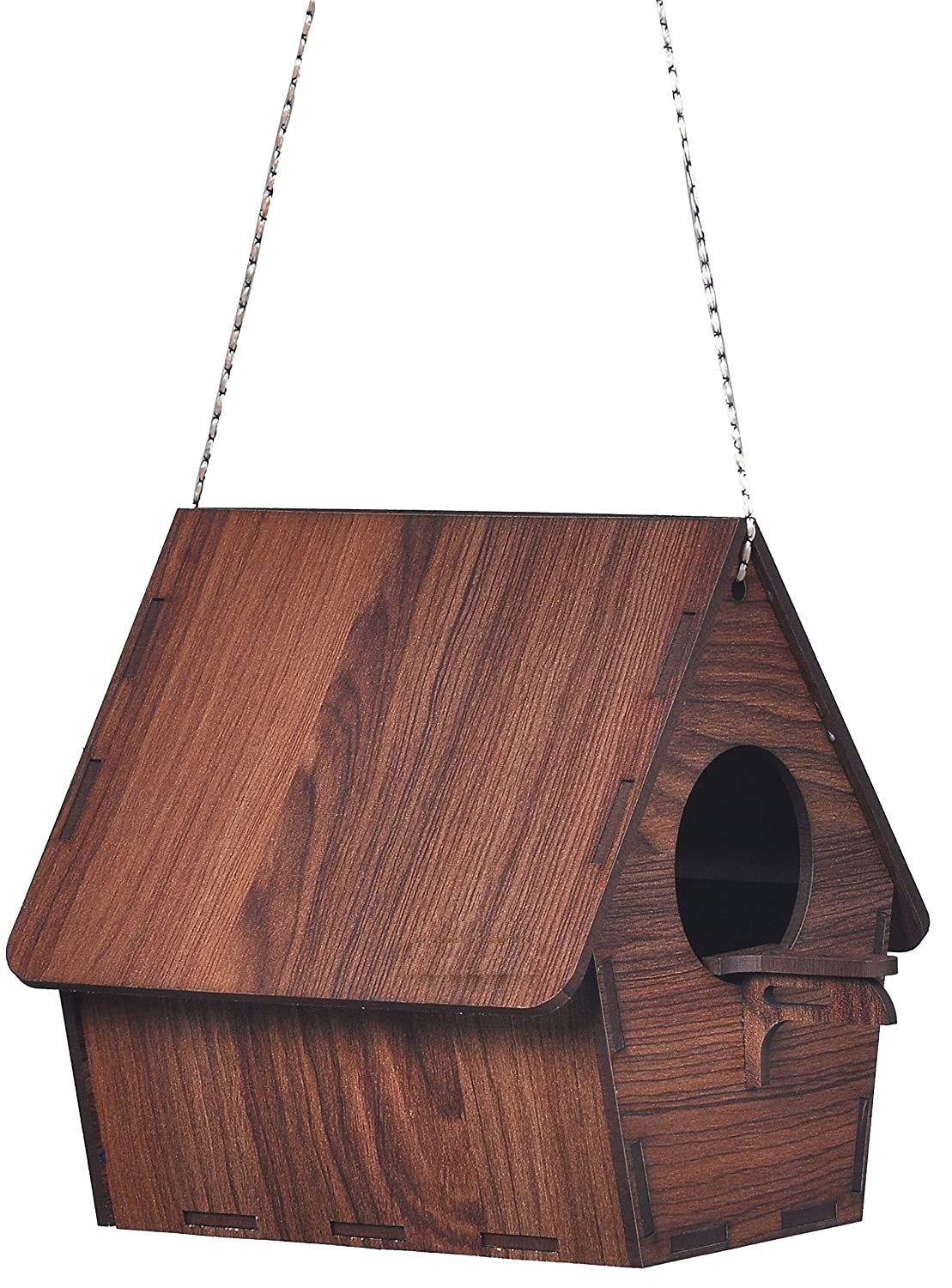 See full amazon price history chart for KVG Enterprise® Wooden Bird House Nest Box for Garden Birds Wood Bird Nest Garden Outdoor Decor for Attracting Birds for Bulbul Sparrow Budgies and Finches -Brown 1pcs KVG Enterprise® Wooden Bird House Nest Box for Garden Birds Wood Bird Nest Garden Outdoor Decor for Attracting Birds for Bulbul Sparrow Budgies and Finches -Brown 1pcs (B093WXJQ44) Amazon Price History, Amazon Price Tracker