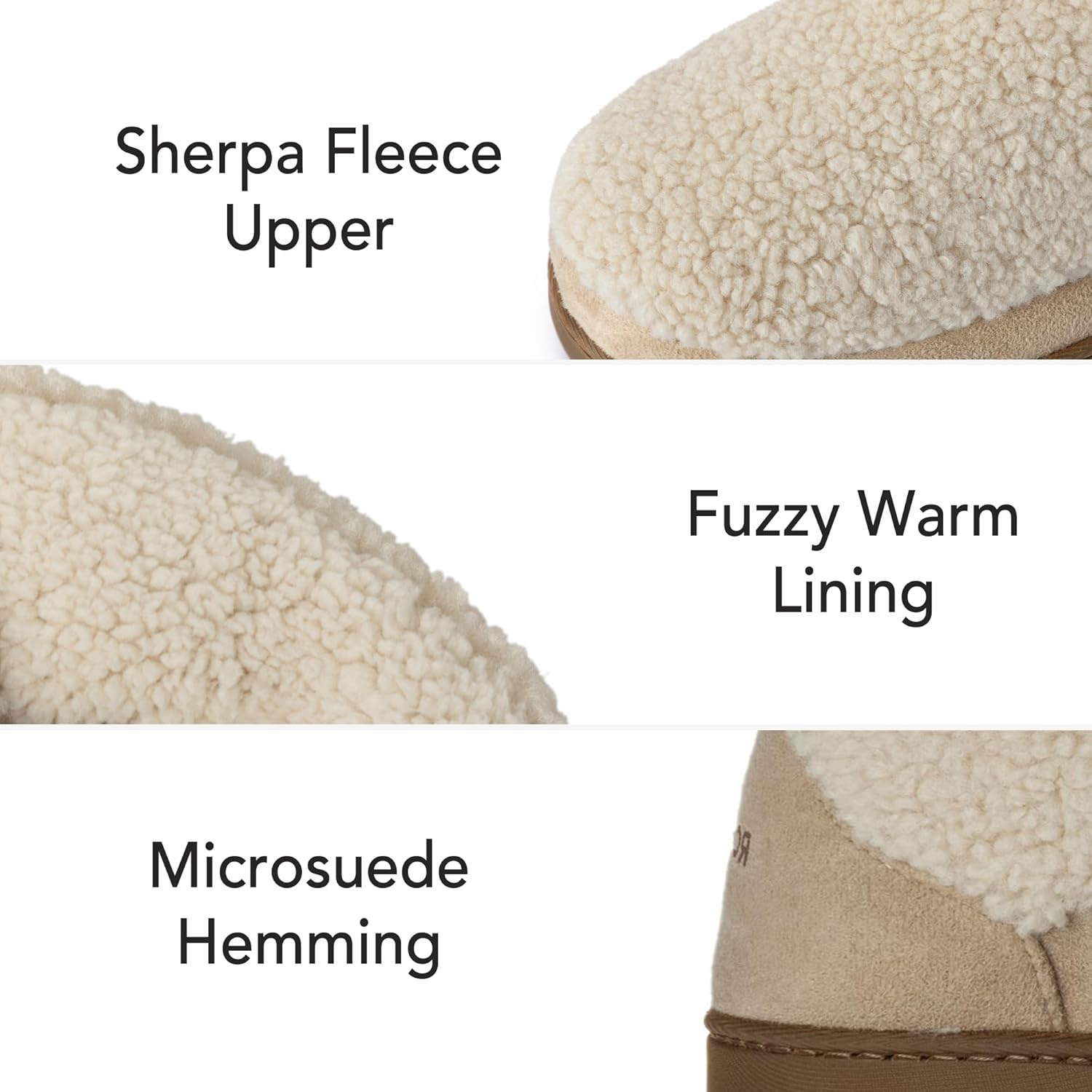 RockDove Women’s Cloudwrap Sherpa Fleece Bootie Slippers with Memory Foam and Non Slip Sole - Image 3
