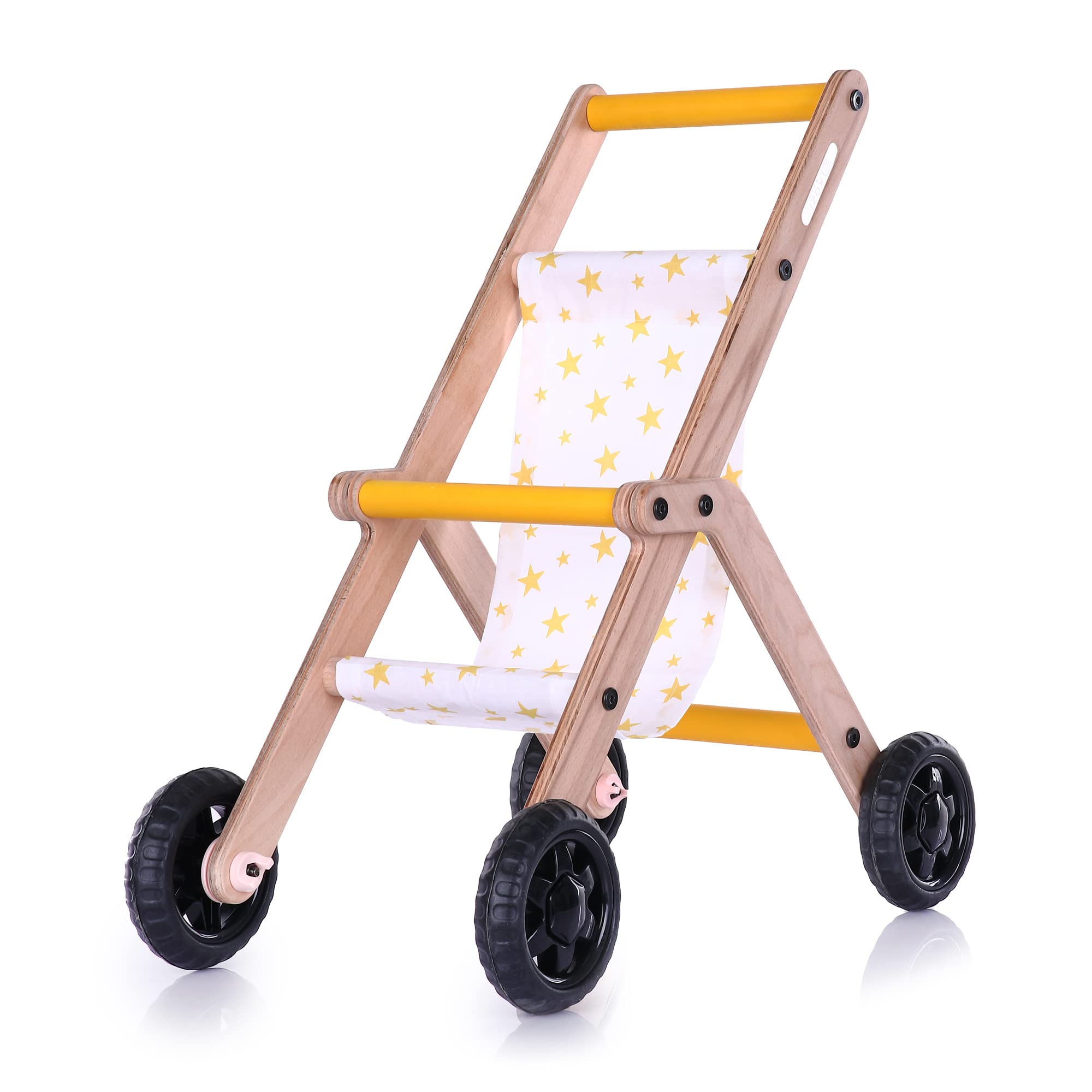 Favor Poussette en Bois pour poupées, Poussette de poupée de Style rétro pour bébés, Jouets de crèche Montessori et marchette pour bébé, Jouet de Poussette en Bois