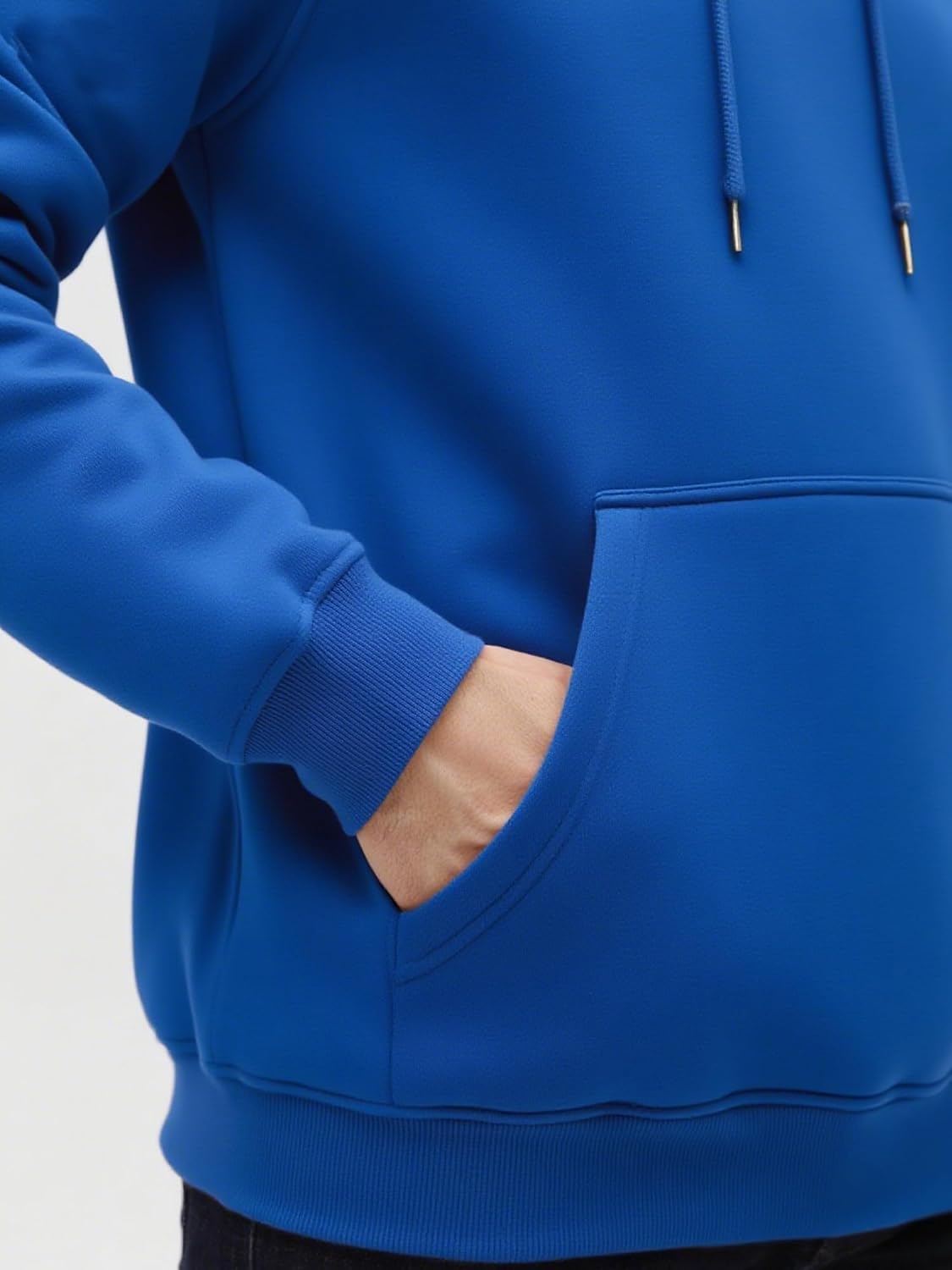 Men's Fleece Hoodie Pullover Long Sleeve Hooded Sweatshirt Drawstring Kangaroo Pocket Athletic Hoodies