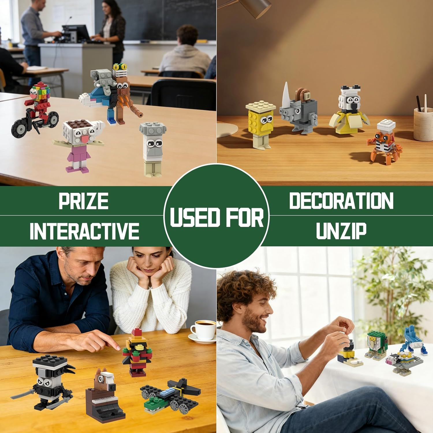 Italian Brain Rot Unique Cartoon Characters Building Blocks 16 in 1 Educational & Entertaining Gift Idea for Adults
