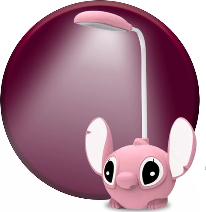 BOGAZNET Pink Cartoon Kids Desk Lamp – Night Cartoon Figural Cute Table Lamp for Kids Bedroom Girls Night Light for Bedroom Room Decor Light Birthday Gifts