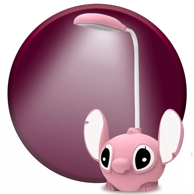 Pink Cartoon Kids Desk Lamp – Night Cartoon Figural Cute Table Lamp