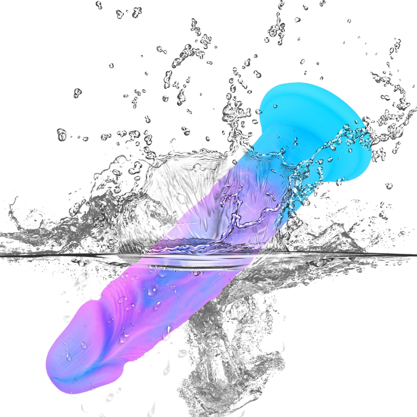 Set di Dildo con Ventosa Colorata (14,5 cm,21 cm,25 cm)3 dimensioni di Dildos Realistici in Silicone per Anale,Set di Dildo Lungo e Sottile per Allenamento Anale,Adatto a Principianti e Utenti Esperti