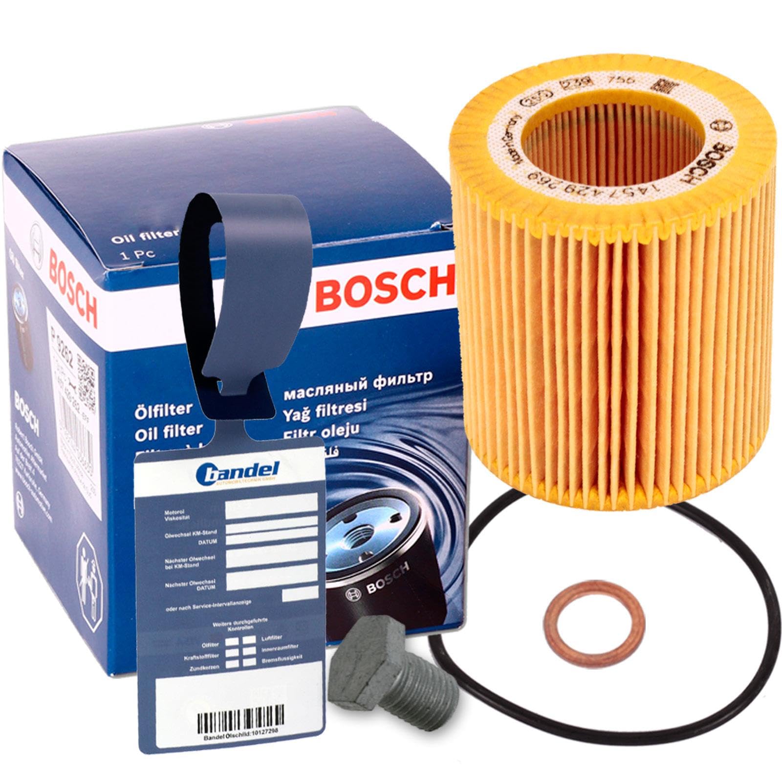 Ölfilter 1457429269 + 5W30 Öl für 1er E81 82 3er E90 F30 5er E60 F10