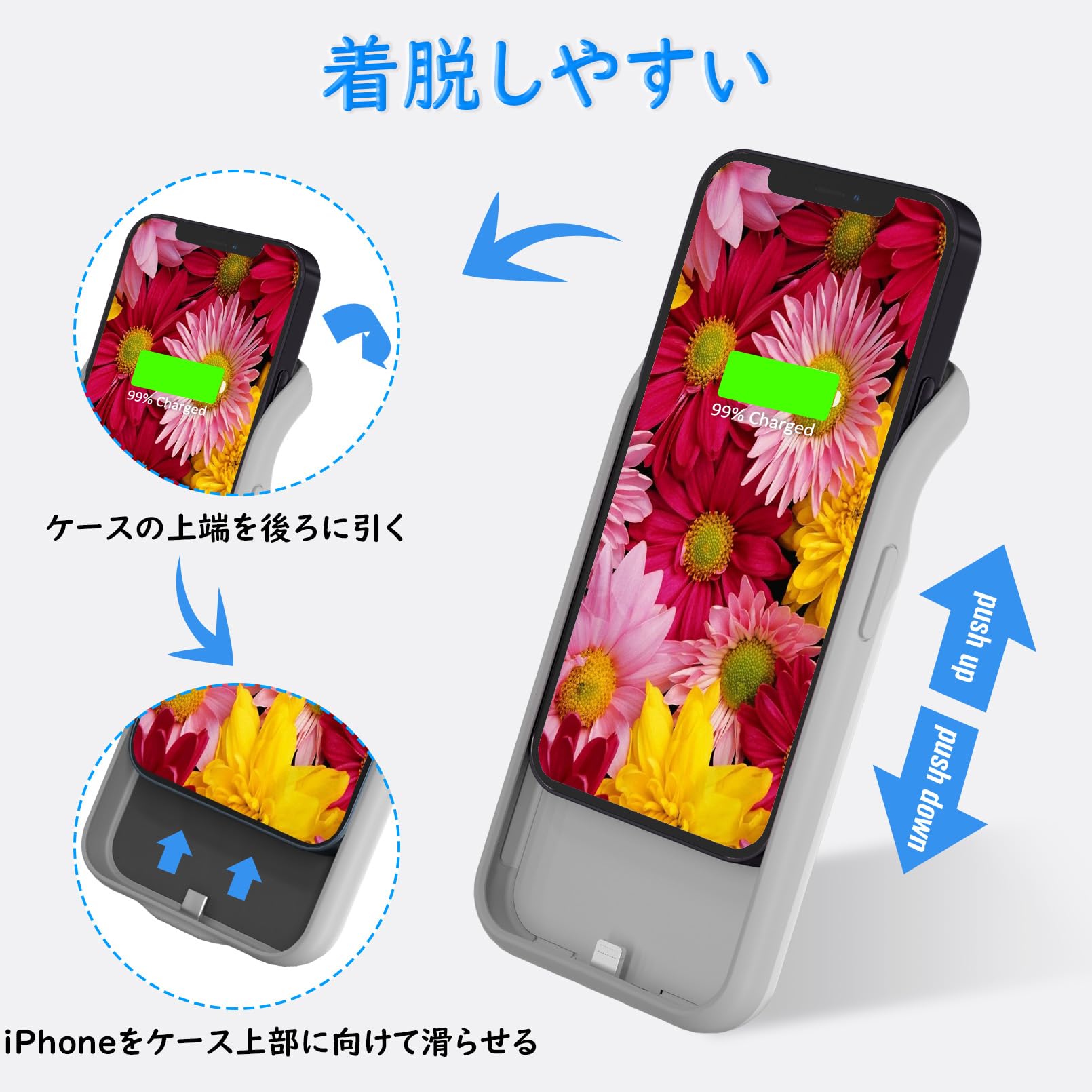 Amazon | DOKYW iPhone 12mini/13mini バッテリーケース 5000mAh 