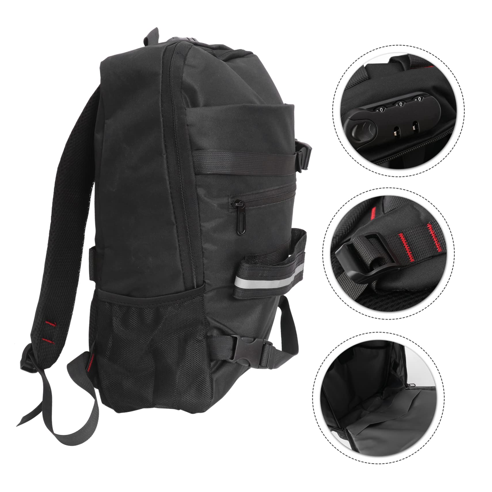 VANZACK 1Pc Business Backpack with Skateboard Straps Multi Functional Theft Camouflage Rucksack for Travel Work and Daily Use Includes USB Charging Port and Storage Pouch