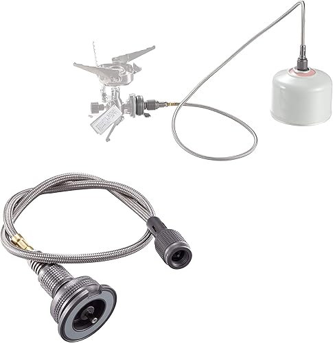 Miniatura 1 de camping moon Adaptador de estufa de gas para acampar, entrada EN417 Lindal Valve Canister, Salida Estufa de gas butano Z13M