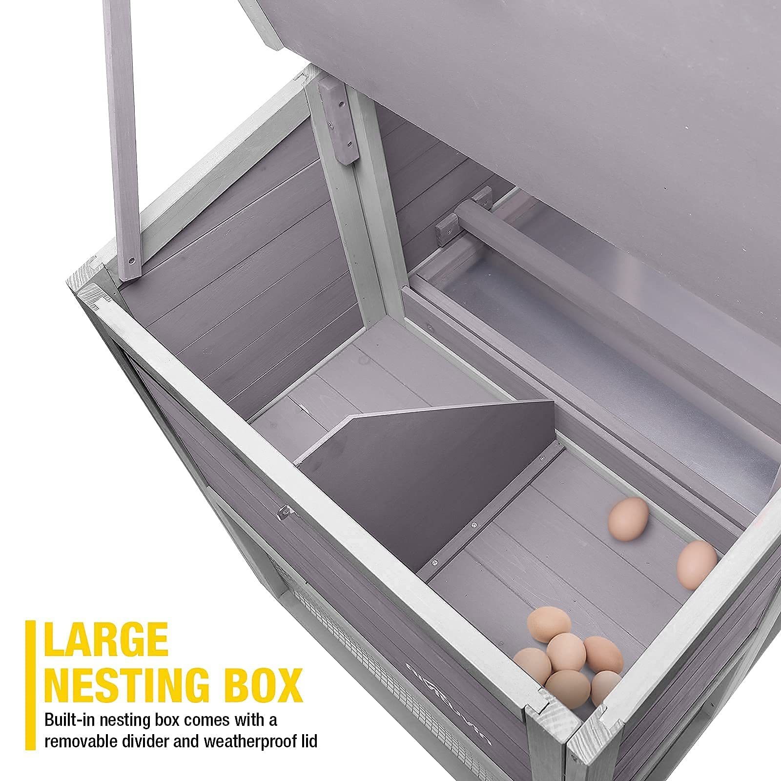 Buy Outdoor Wooden Chicken Coop Hen House, MultiLevel Poultry Cage w