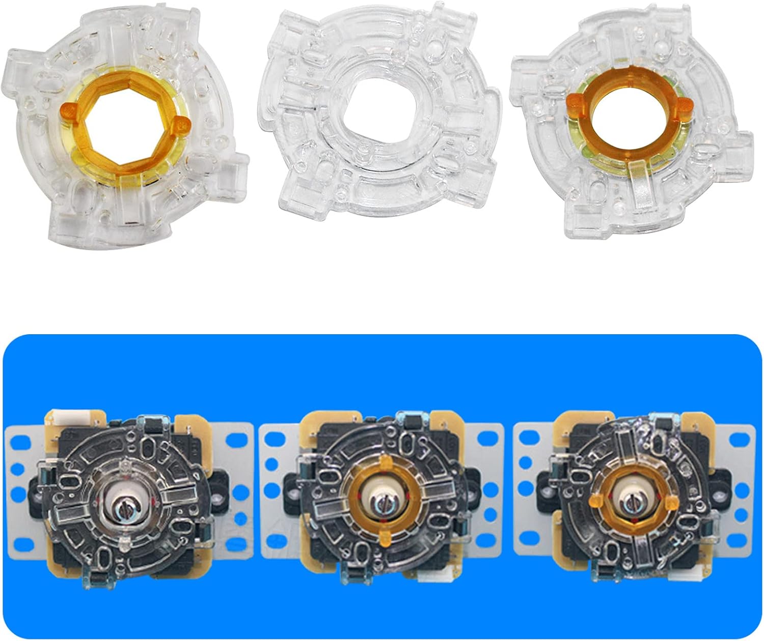 NUEAYMS Joystick Restrictor Octagonal Restrictor Plate Round Joystick Restrictor Circular Plate Joystick Part for Game Consoles Gaming Controllers Base