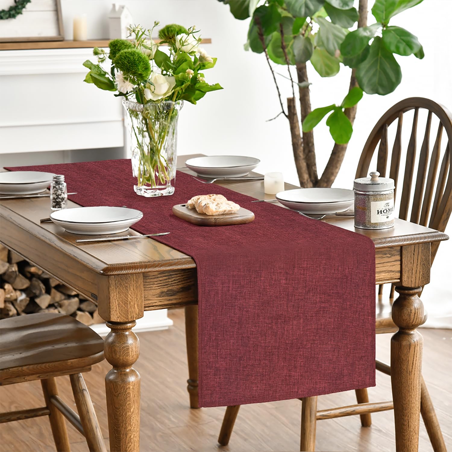 Artoid Mode Dark Red Summer Table Runner - Image 2