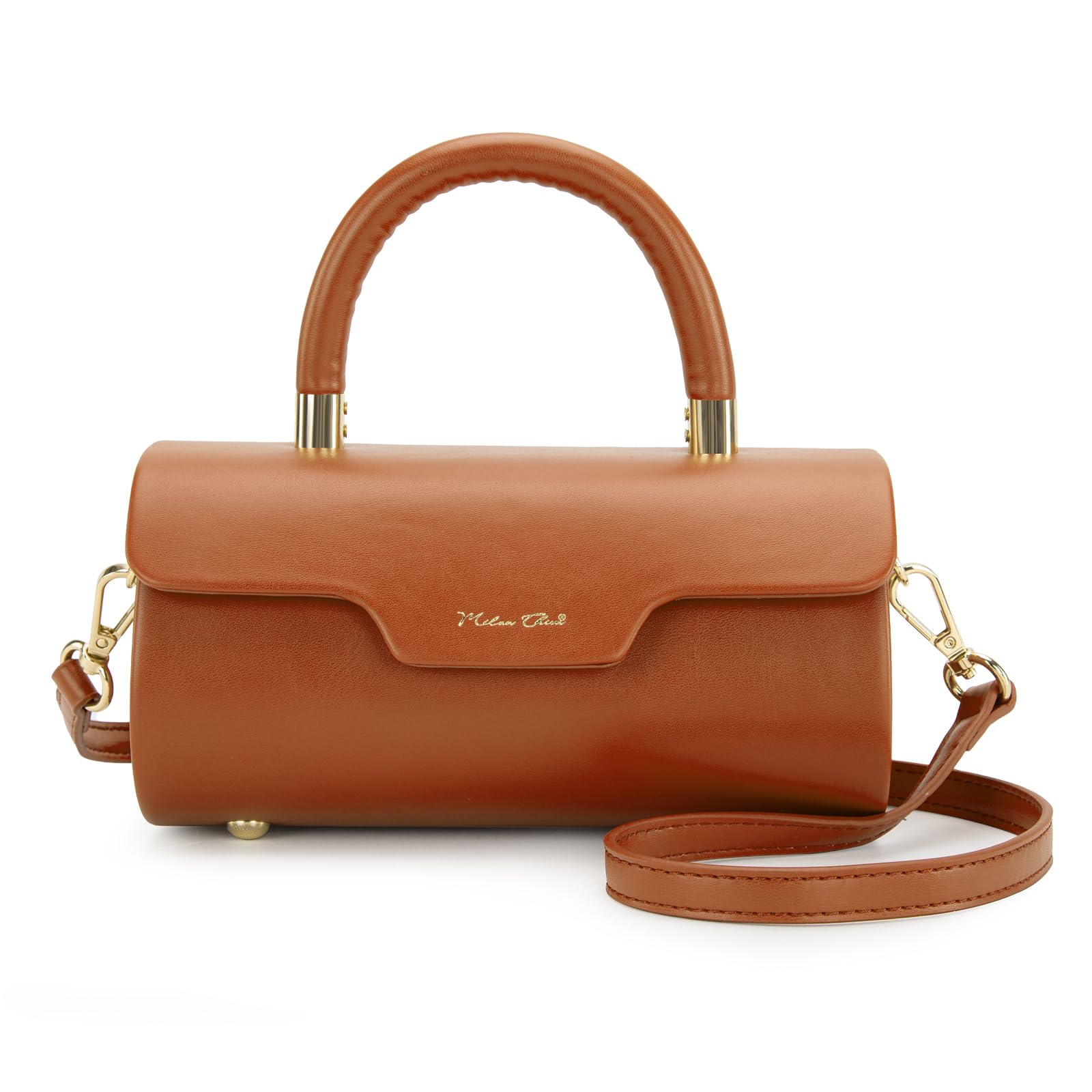 Milan ChivaSmall Bags for Women Designer Mini Top Handle Purse Cute Handbags Barrel Shape Shoulder Bag