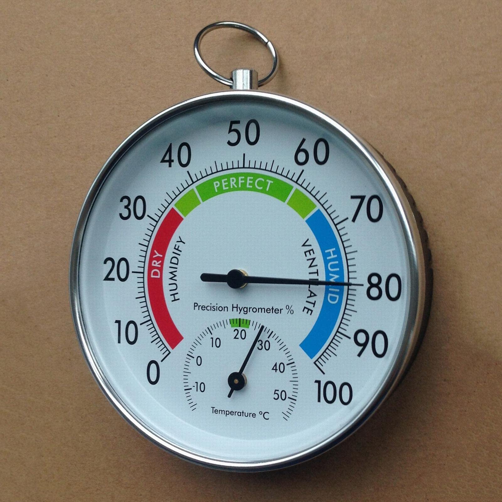 SAZ DEKOR® 4" Decorative Thermometer Meter Home Pool Hygrometer Analog Dial Gauge|Home Items for Living Room, Home & Garden, Home Product, Flower Planters for Home-office-Lawns|-image-32
