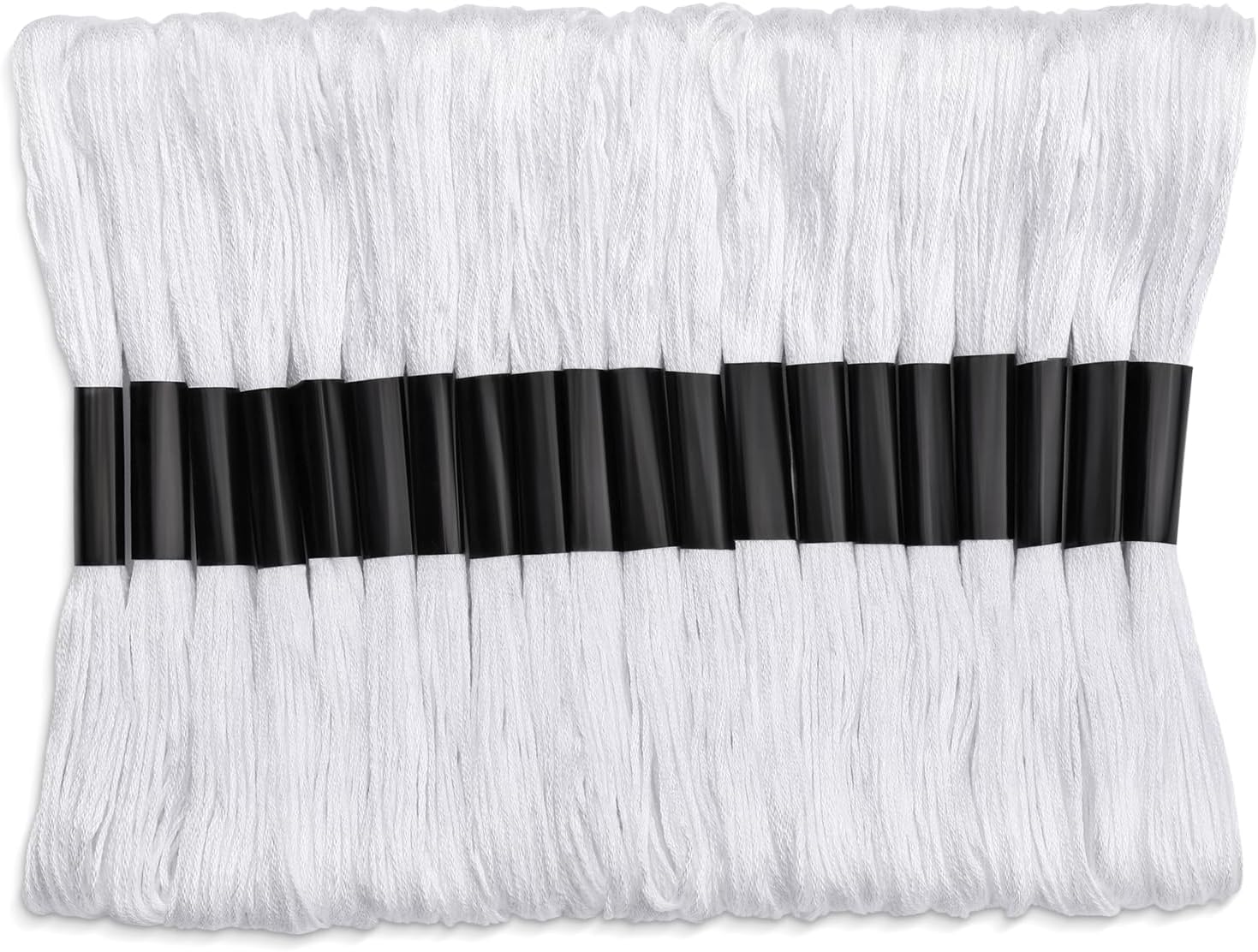 14 Skeins White Embroidery Floss, White Embroidery Thread, Friendship Bracelet String, Cross Stitch for DIY Making, Embroidery Crafts