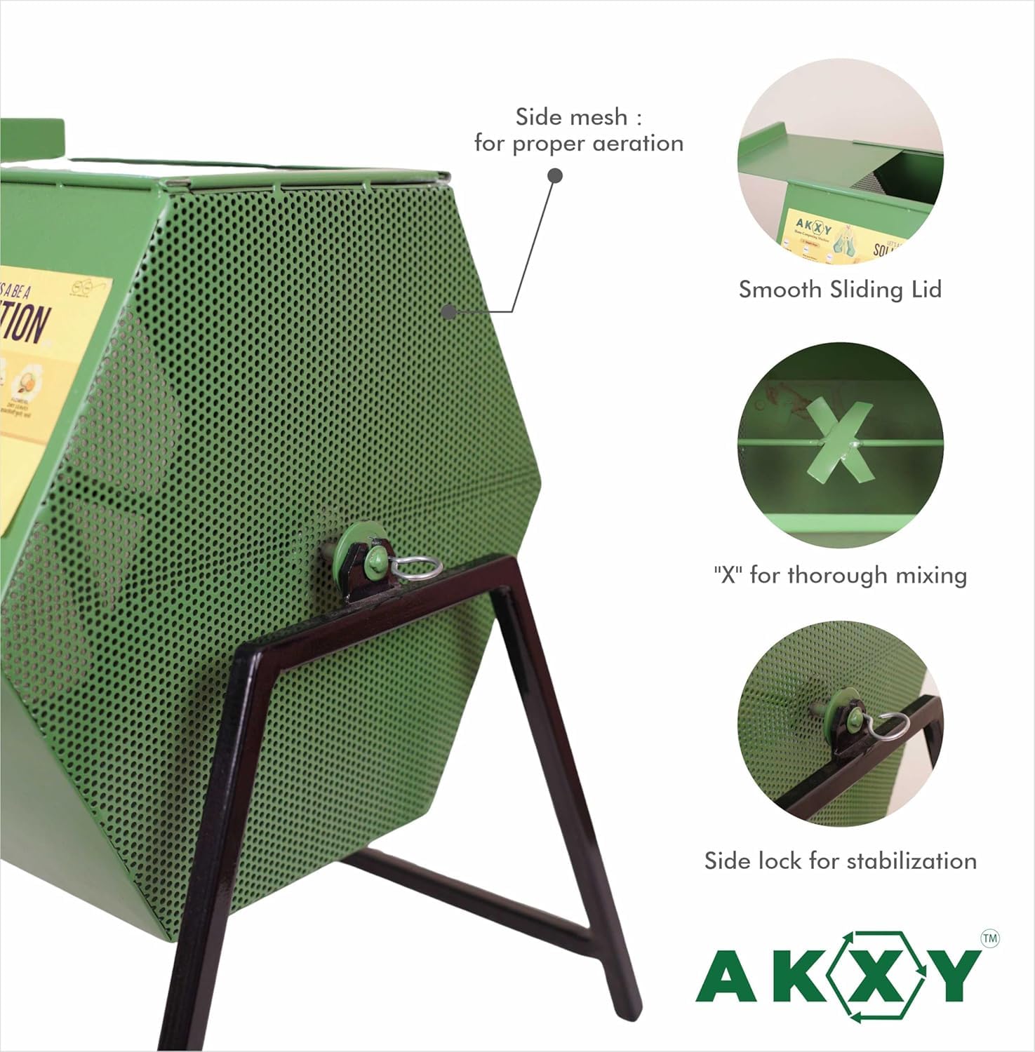 AKXY Home Composter - Turn Waste to Compost -2
