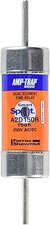 Mersen A2D-R Amp-Trap 2000 Time-Delay/Class RK1 Fuse with Visual Open Fuse Indicator, 250VAC/DC, 200kA AC/100kA DC, 150 Ampere, 1-9/16