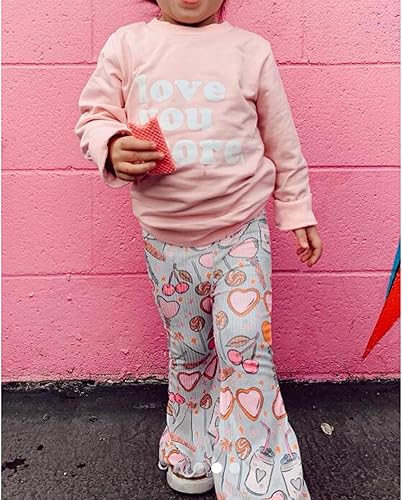 Miniatura 9 de Sudadera de calabaza para bebé niña pequeña camisas de manga larga pantalones acampanados traje de Papá Noel ropa de Navidad