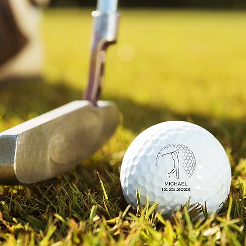 Miniatura 4 de Regalo de golf personalizado para hombres y mujeres, juego de golf personalizado con bonitas bolas y caja de madera de lujo, ideas de regalo únicas