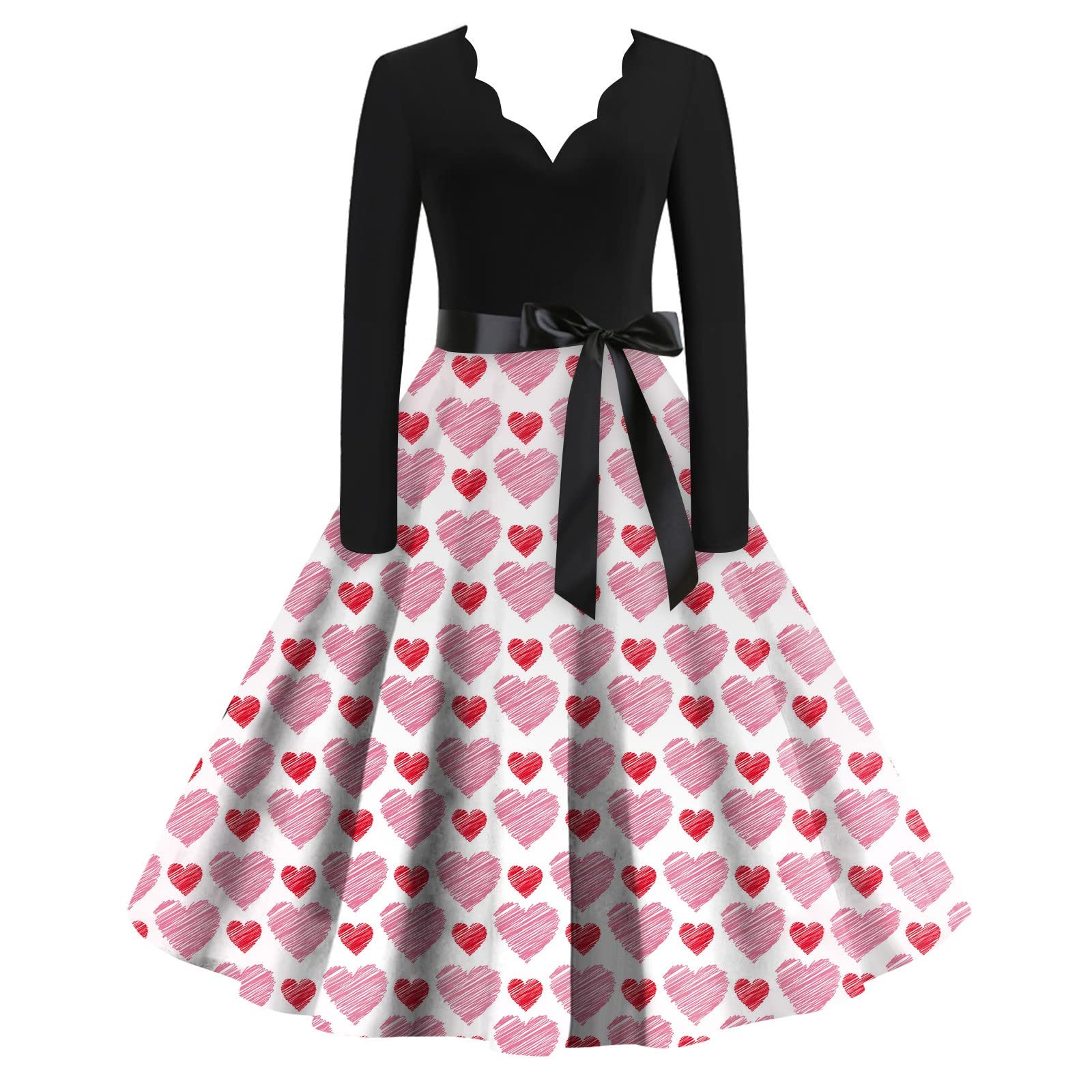 Halloween Costumes for Kids, Long Sleeve Basic Flowy Cozy Evening Dress for Women Valentine's Day Office Deep NEC Cocktail Printed Zip Cotton Slim Evening Dress Ladies