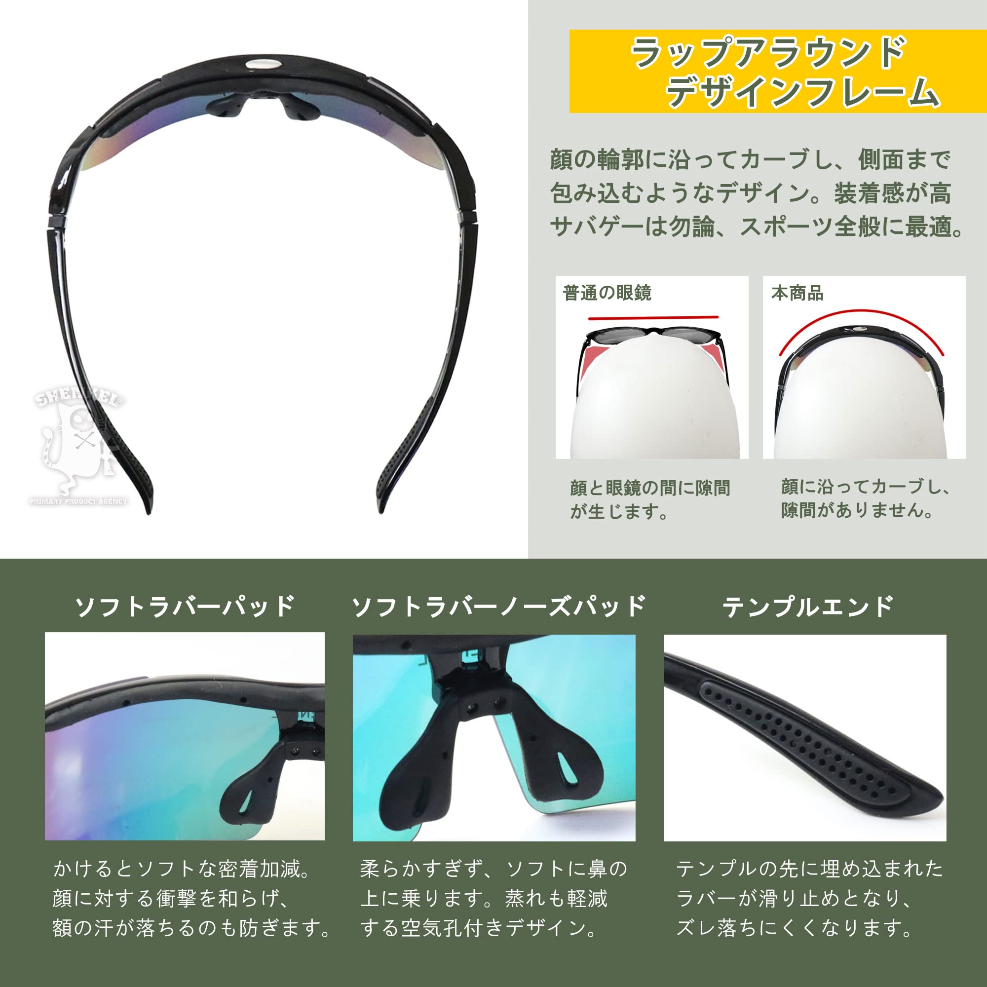 Amazon.co.jp: SHENKEL シェンケル シューティングサングラス