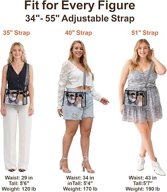 PACKISM Small Clear Purse Tote Bag for Women - Stadium Approved