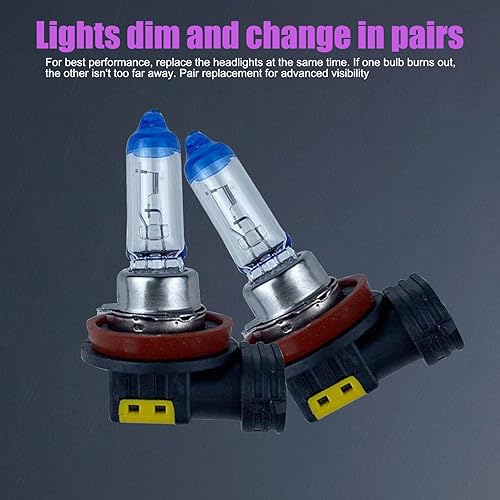 Miniatura 4 de Flygun 2 luces halógenas para automóvil, luces de haz alto de 1000 lúmenes, bombillas de luz baja automotriz, repuesto de bombillas de cuarzo,