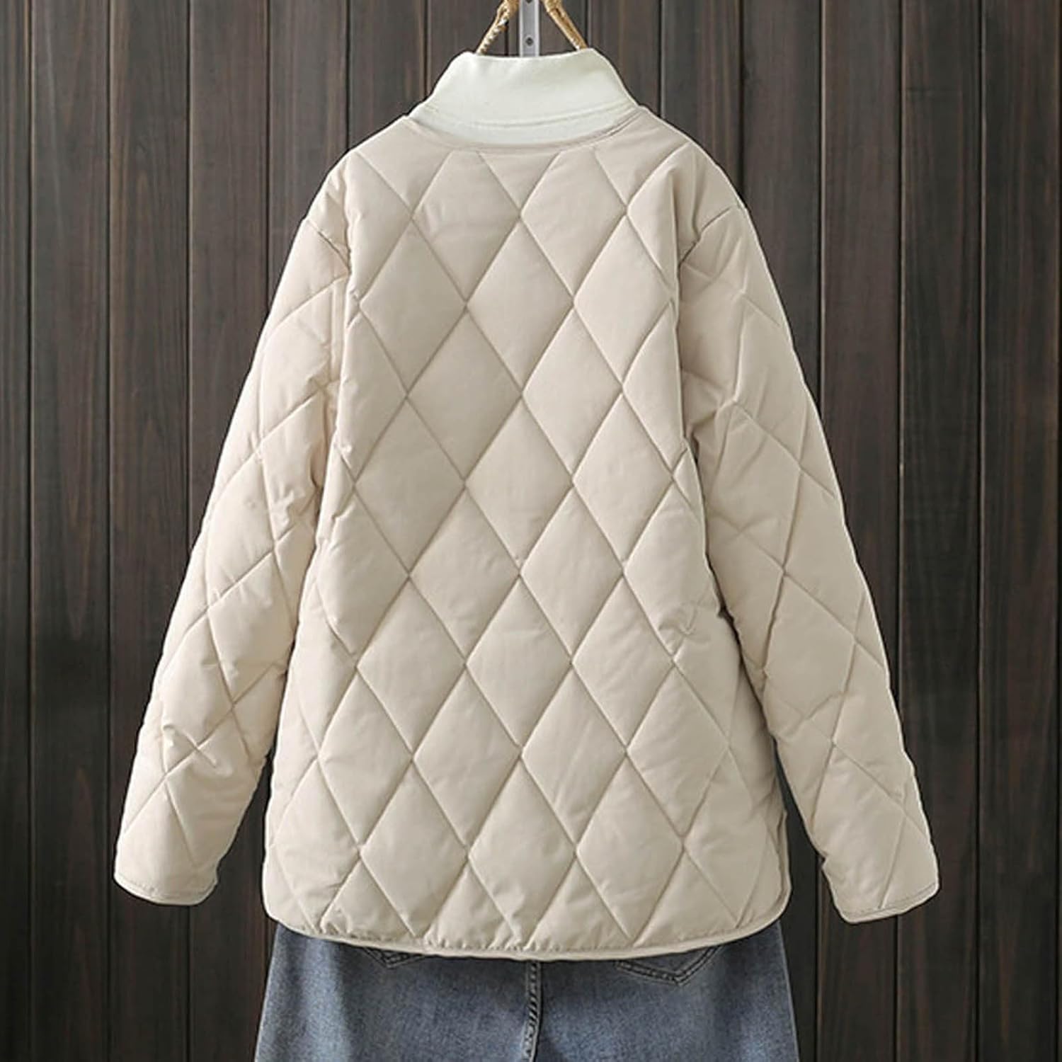 ジャケット・アウター REVERSIBLE PADDED NO COLLAR ZIP JACKET 10-18-24-